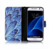 Phone Case For Samsung Galaxy 2 Blue feathers