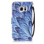 Phone Case For Samsung Galaxy 2 Blue feathers