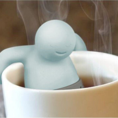 New Teapot Cute Mr Tea Color - Grey (Yellow, Magenta, Red)