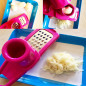 Multi-functional kitchen tools, Stainless Steel, garlic slicer Color - Magenta (or Light Green)