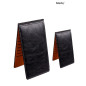 Slim long ladies wallet - Feminine purse Color - Black (or FireBrick)