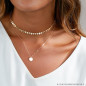 Yellow necklace for women in gentle styling