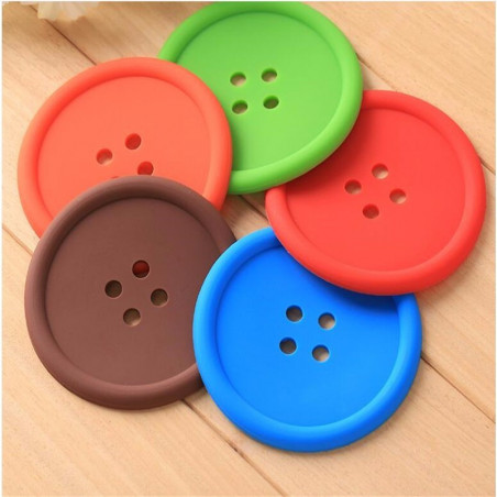 Silicone coasters for a cup or glass (set of four)