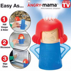 Angry Mama Microwave Oven Steam Cleaner Color - Blue (or Magenta)