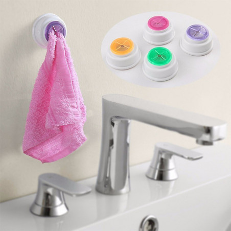 Kitchen towel holder and pans Color - Dark Green (Dark Violet, Pink2, Orange)