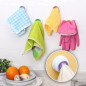 Kitchen towel holder and pans Color - Dark Green (Dark Violet, Pink2, Orange)