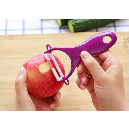Peeler Kitchen Accessory Helper  Color - Magenta (Yellow, Green, Blue, Red, Pink)