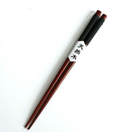 2 Pairs Handmade Japanese Natural Chestnut Wood Chopsticks