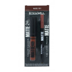 LIPS  brown lipstick MATTTE + LIQUID pencil (10 colors)