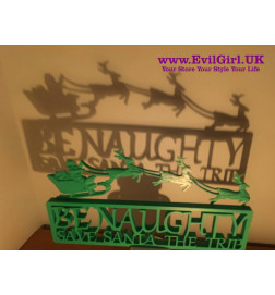 Be Naughty Save Santa The Trip- Wall Decoration