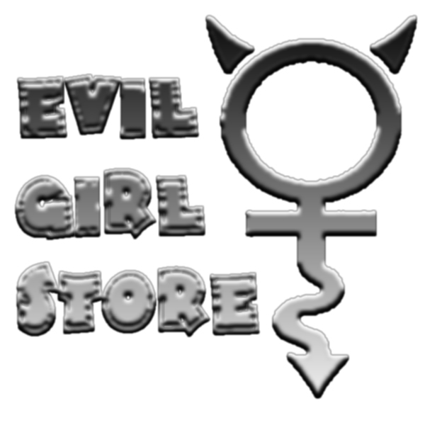 Evil Girl Uk store Logo black and white